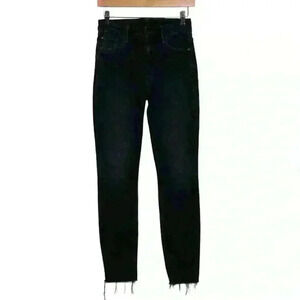 Mother High Waisted Looker Ankle Fray Last Call Skinny Jeans Size 26